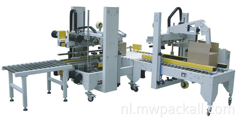 High Performance lijm tape Automatische doos Taper Cases Sealer Carton afdichtingsmachine met CE